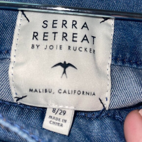 Serra Retreat Cargo Jogger Jeans Women's 8/29 Banded Ankle By Joie Rucker - Picture 4 of 11